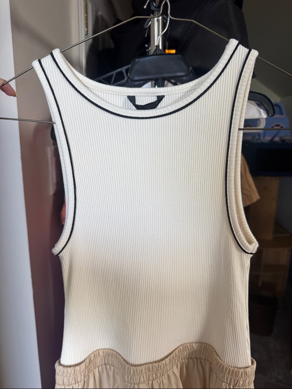 Zara Combined Poplin Midi Dress - Picture 3 of 4